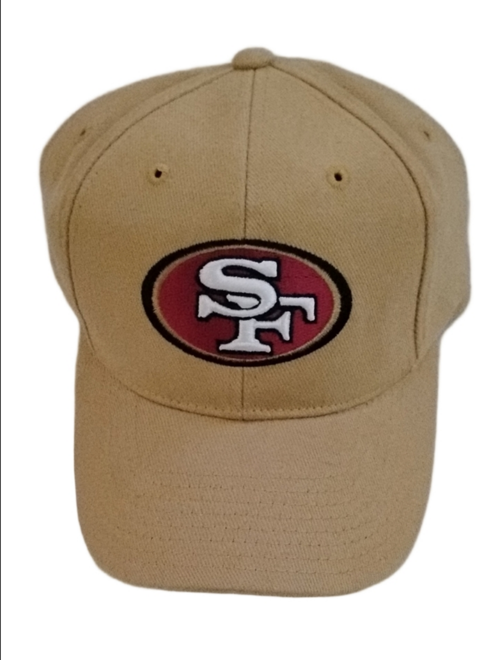 Reebok NFL 49ers 2000s Tan Baseball Cap with Red & White SF Patch